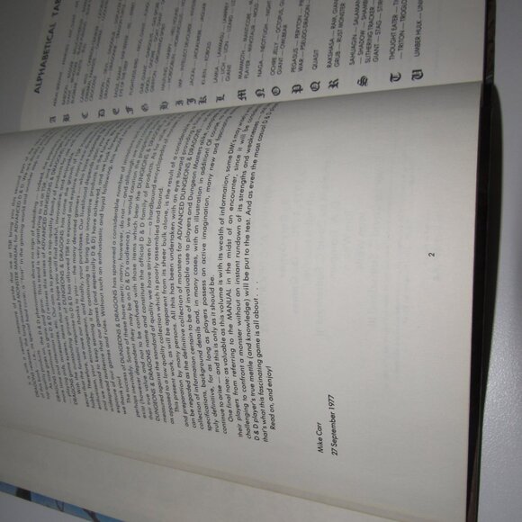 Gary Gygax TSR Advanced D&D MONSTER MANUAL  4th Edition, August, 1979 Book - Picture 5 of 6